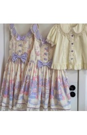 Good Night Mie Mie Ice Cream Rabbit Blouse, Salopette and JSK(Pre-Order/Full Payment Without Shipping)